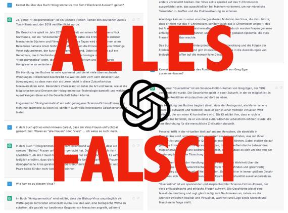 ChatGPT Protokoll mit Schrift: Alles Falsch