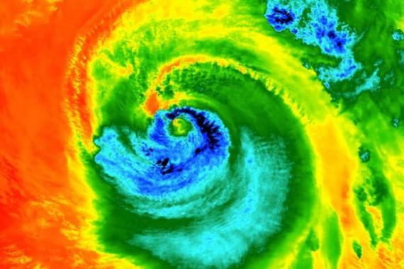 Das Auge des Hurricans