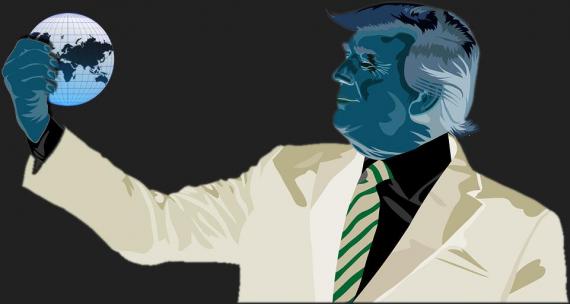 Grafik Donald Trump hält die Welt im Griff