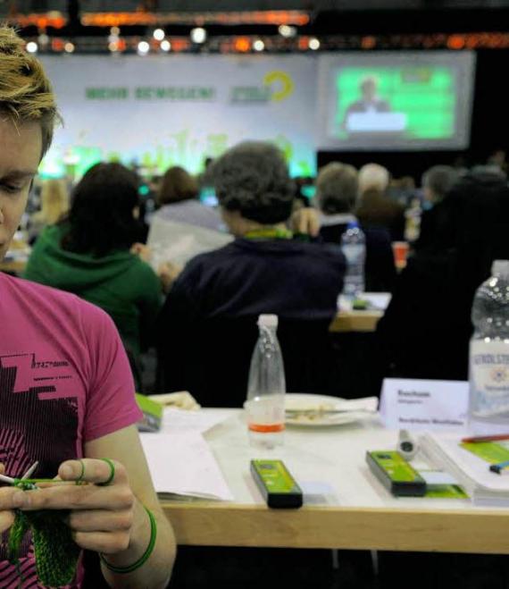 Bild vom grünen Parteitag