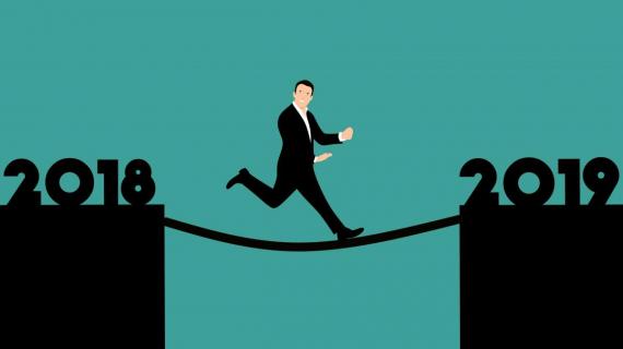 Grafik zum Jahreswechsel 2018 nach 2019